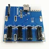 Adaptador de tarjeta elevadora PCI-E a PCIe, tarjeta de expansión de 4 puertos pci-express de 1 ranura con fuente de alimentación SATA de 15 pines y 4 pines + Cable USB 3,0 ► Foto 1/3