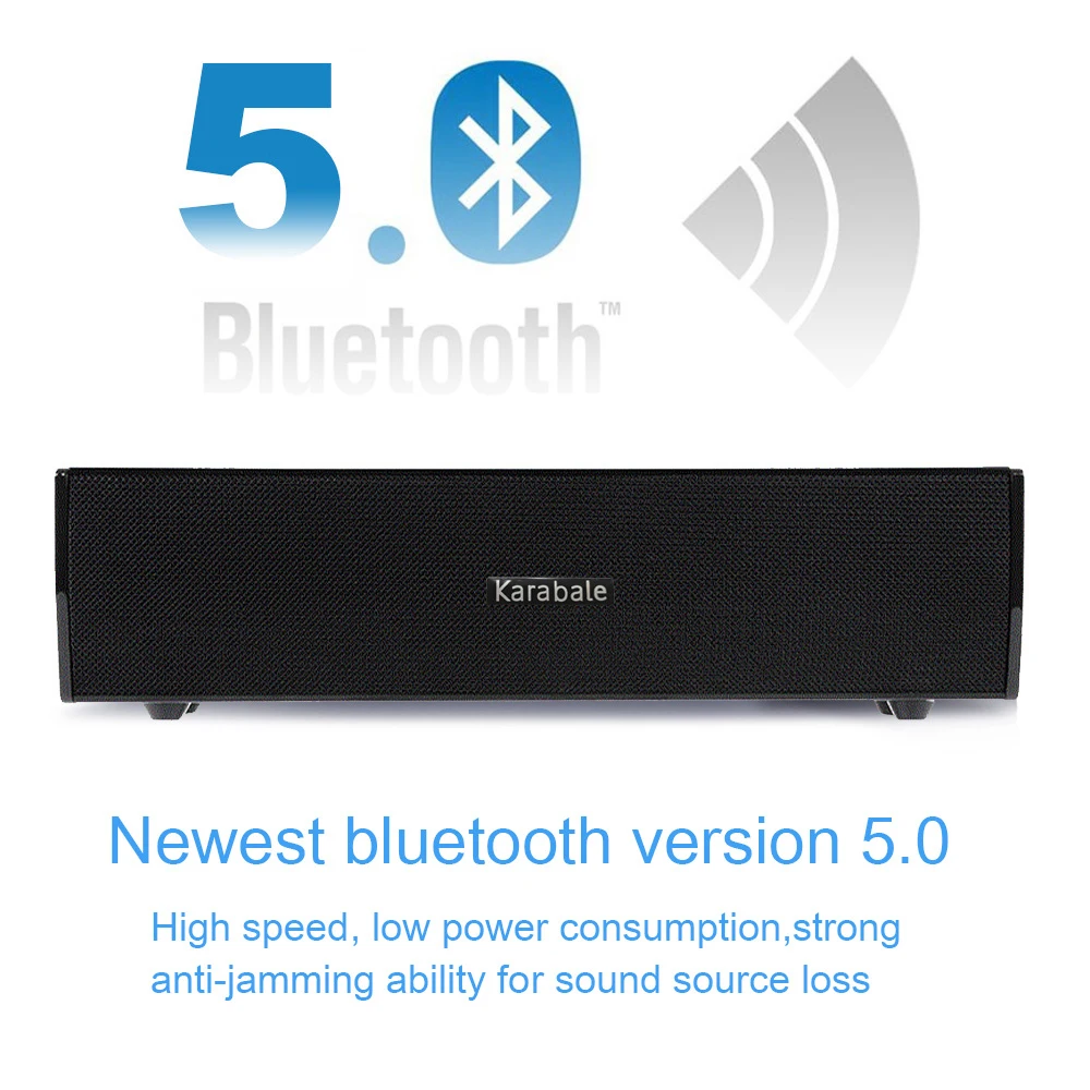 30 Вт HIFI Bluetooth 5,0 динамик домашний кинотеатр Саундбар сабвуфер Портативный тяжелый бас беспроводной пульт дистанционного управления настольный автомобильный динамик