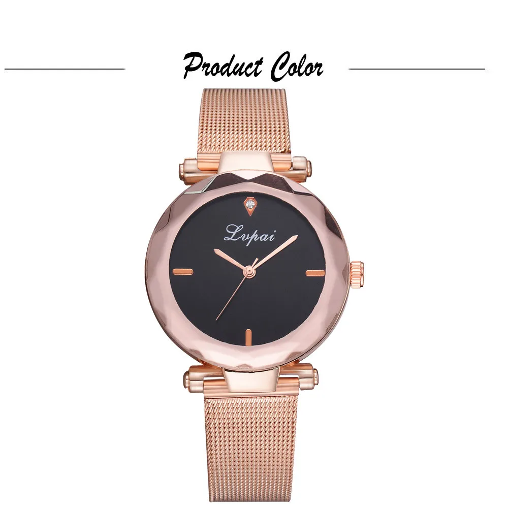 Fashionable Lvpai Women's Casual Quartz Mesh Belt Analog Wrist Watch Fashionable Lvpai Women's Casual Quartz Mesh Belt Analog Wrist Watch