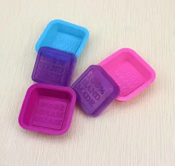 

500pcs 100% Hand Made DIY Silicone Mold Square Soap Mold Fondant Cake Decorating Tools