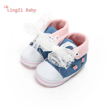 

Baby Shoes Baby The First Walker Shoes Baby Girl With Delicate Embroidery Flowers Soft Bottom Toddler Shoes