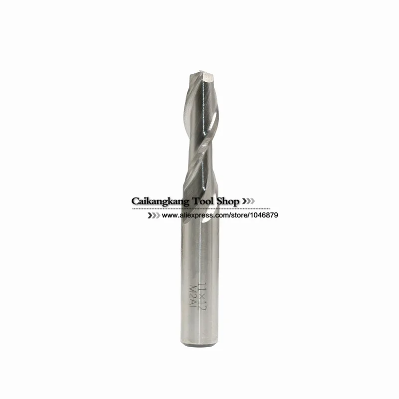 

New 2 Flutes 2F11*12*35*85mm M2AI Dia 11mm End Mill Router Bit Milling Cutter Machine CNC Drill Tool Super-Hard High Speed Steel