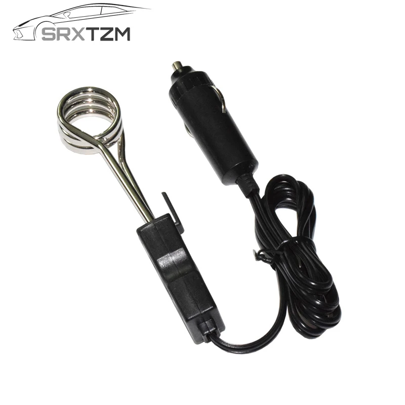 

SRXTZM 12V/24V Portable Electric Car Immersion Water Heater for Travel Camping Picnic Mini Boiler Hot Water Coffee Immersion 1pc