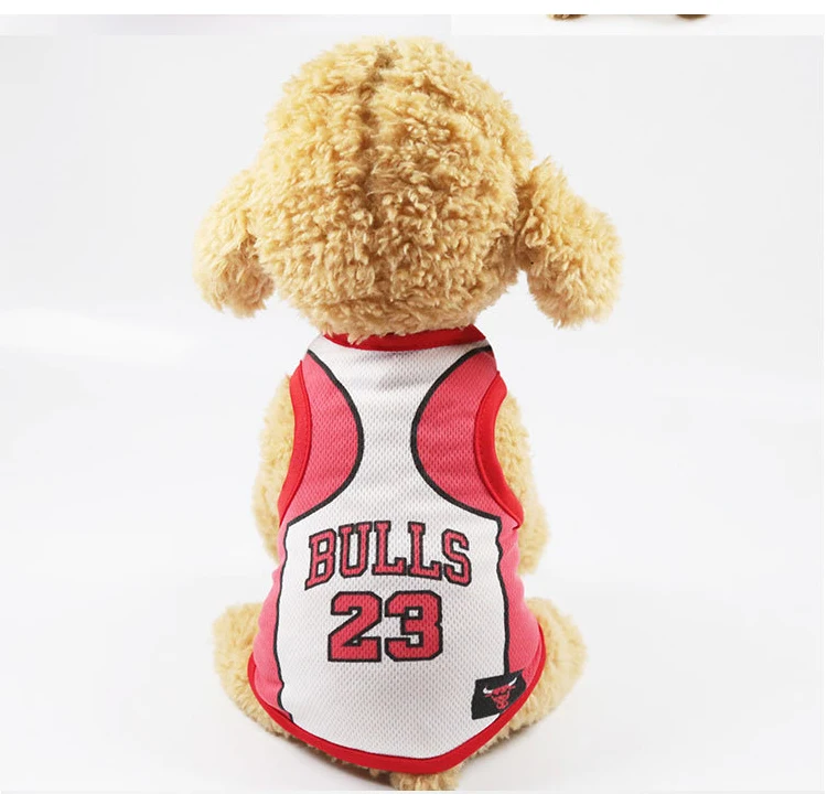 Футболки для собак в собака Костюмы самого ценного игрока NBA из баскетбольная футболка Джерси Дешевые собак Одежда Платье-майка для маленьких собак зимние футболки футболка Щенок жилет Yorki