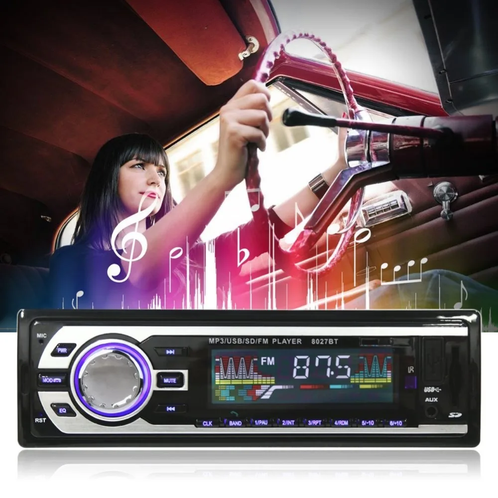 TDA7388 Car MP3 player vehicle Stereo Audio FM Receiver In-dash Single Din Aux Input Receiver USB MMC WMA Radio Player