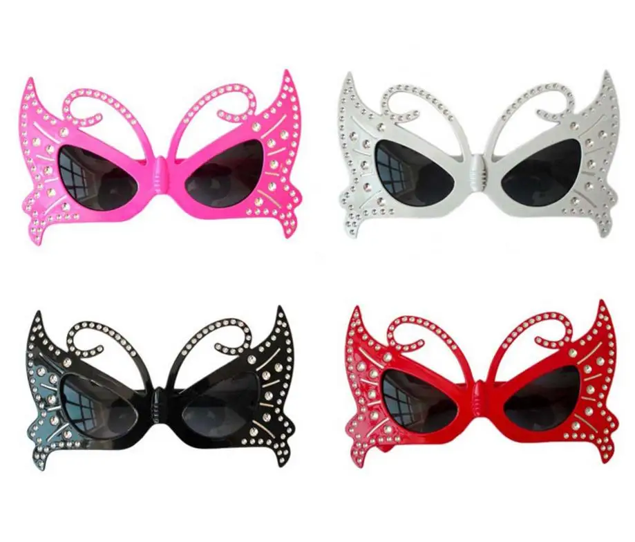 Butterfly Fancy Dress Glasses Novelty Sunglasses Kids adults Party Stag