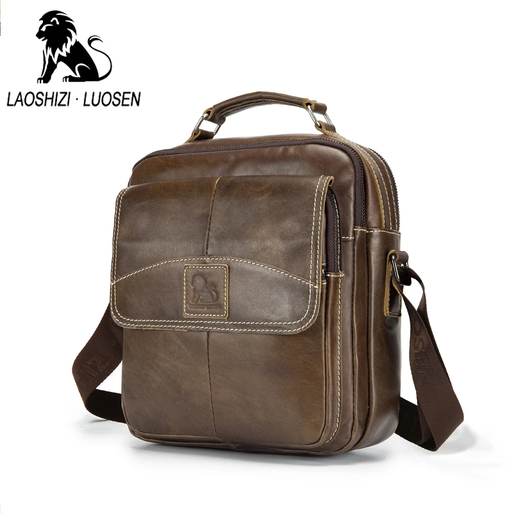 

Vintage Men's Genuine Leather Bag Big capacity Crossbody Bags for Men Messenger Bag cow Leather Man Shoulder Bags Male Handbags