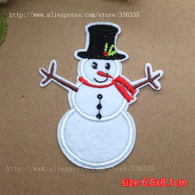 Free shipping new arrival 10 pcs snowman embroidered patch rs motif Free shipping new arrival 10 pcs snowman embroidered patch rs motif