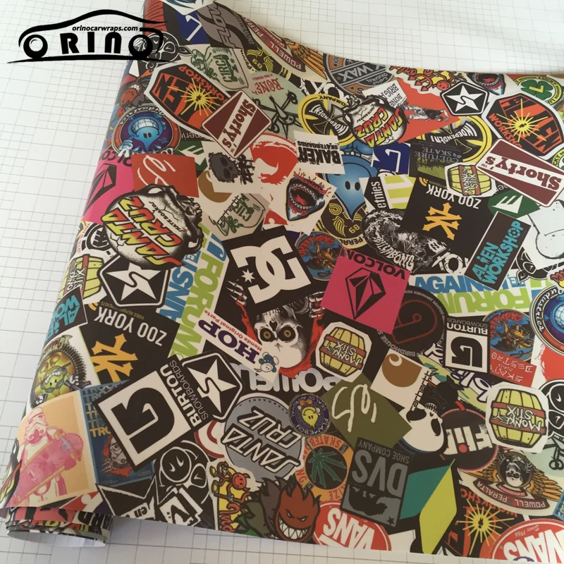 Sticker Bomb Vinyl Wrap Film-5
