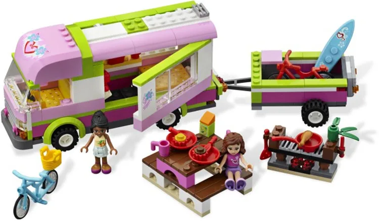 

Lepin 314pcs 10168 Adventure Camper Girls Friends Building Blocks Bricks Toys Compatible Legoe