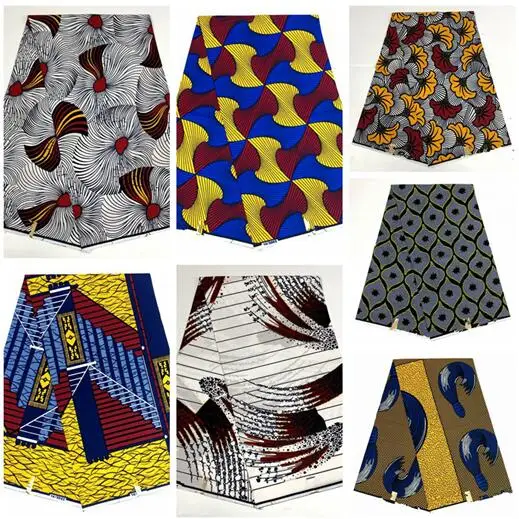 

Promotion!real dutch wax Veritable wax ankara fabric african wax prints fabric Dutch wax Veritable 6yards cotton fabric