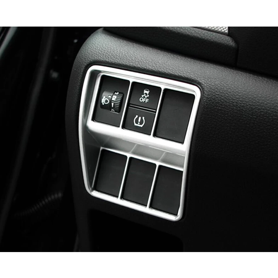 Car Interior Front Light Lamp Adjust Switch Button Frame Bezel Trim