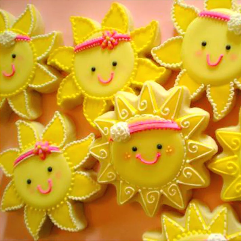 KENIAO Sun Cookie Cutter for Summer Beach 9 2x9 2 cm печенье/помадка/кондитерские изделия для детей