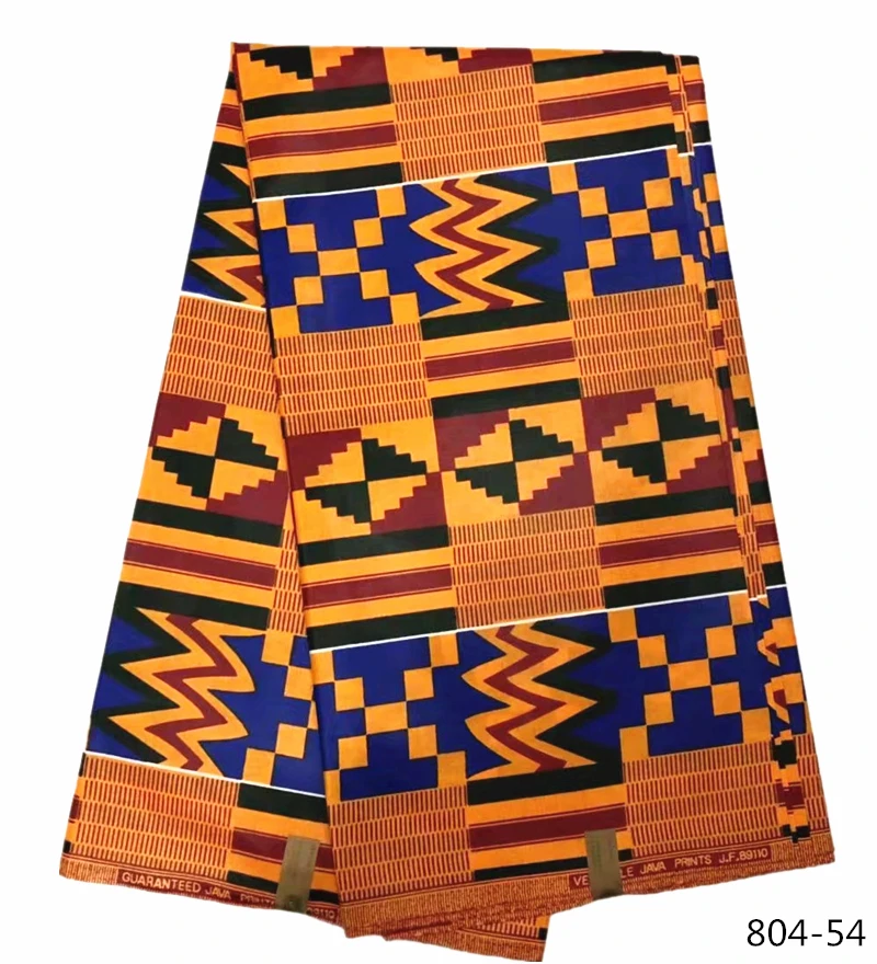 

2019 100% Cotton Wax Prints Fabric Ankara High Quality Java Wax High Quality African Fabric 6 Yards 804-54
