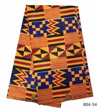 2019 100% Cotton Wax Prints Fabric Ankara High Quality Java Wax High Quality African Fabric 6 Yards 804-54