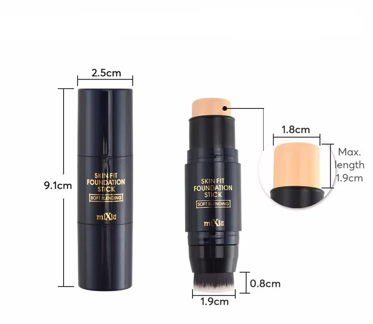 MIXIU Face Makeup Concealer Stick Long-wearing Waterproof Corrector And Brushes Highlighter Cream 4 Colors Concealer Pencil (9)