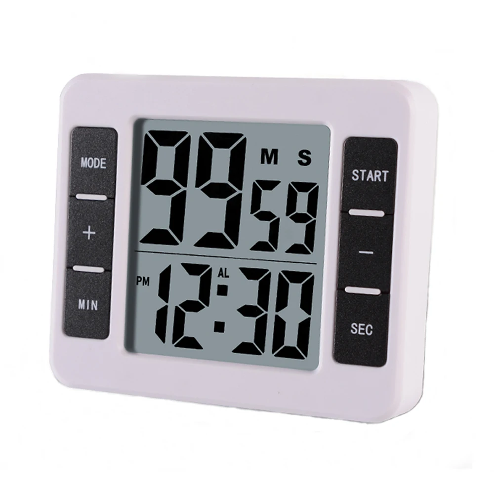 Magnetic LCD Digital Kitchen Cooking Timer with Alarm Clock Count Up Countdown Timer Reminder 99 minutes and 59 seconds Magnetic LCD Digital Kitchen Cooking Timer with Alarm Clock Count Up Countdown Timer Reminder 99 minutes and 59 seconds