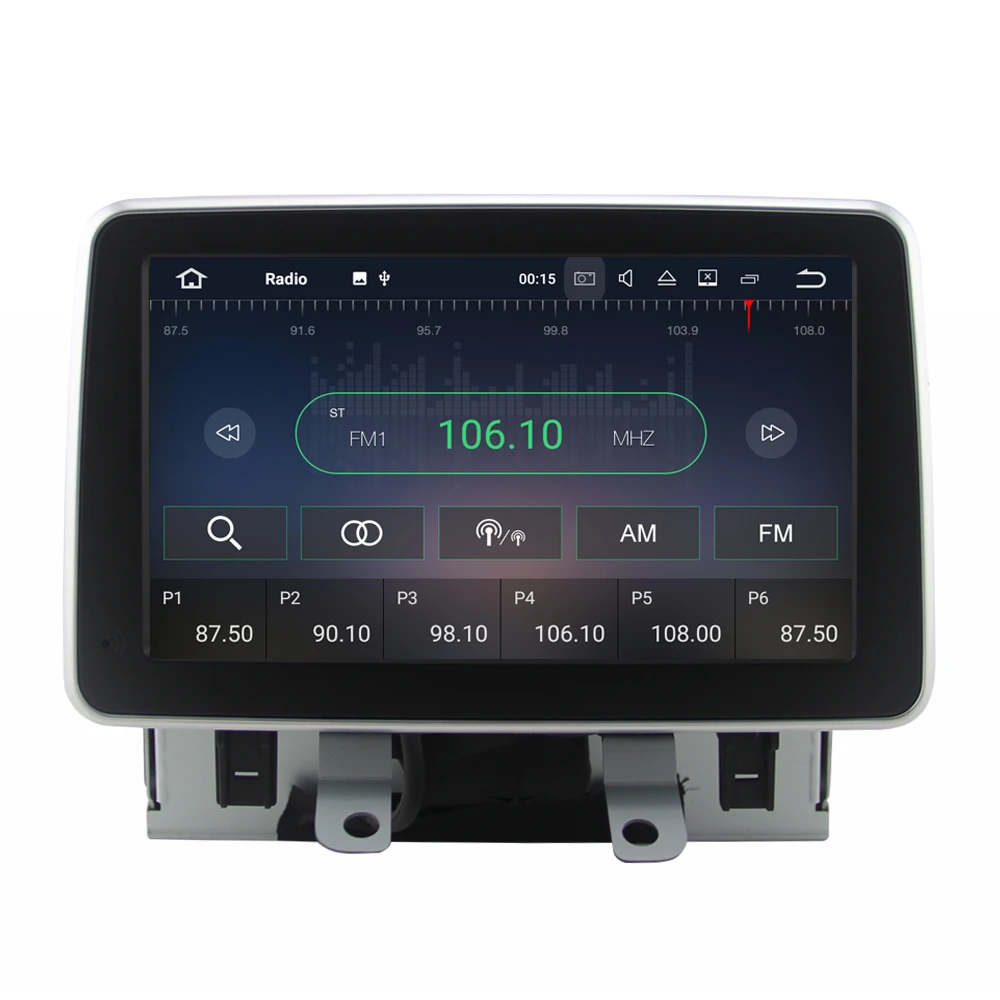 Cheap 2+16GB Memory android 7.1 car dvd player for Mazda 2 2015-2016 with radio gps navigation system 1