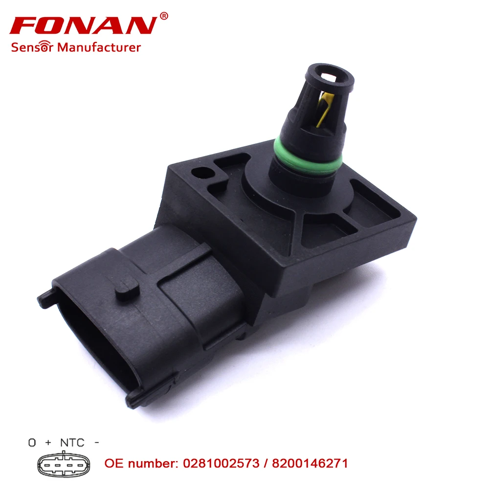 

High Quality Manifold Pressure Sensor Map For Renault Master 2.2 Clio Grand Scenic Modus Megane 1.5 8200194432 0281002573