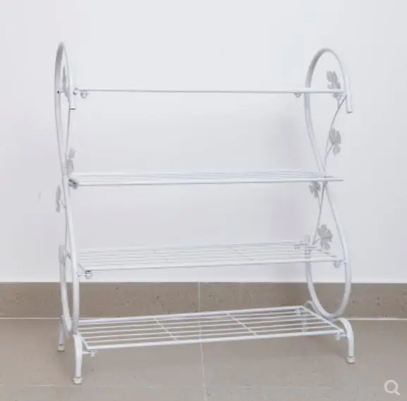 

Four-layer Metal Retro Shoe rack shoe shelf Living Room Storage Shelf Storage Holder