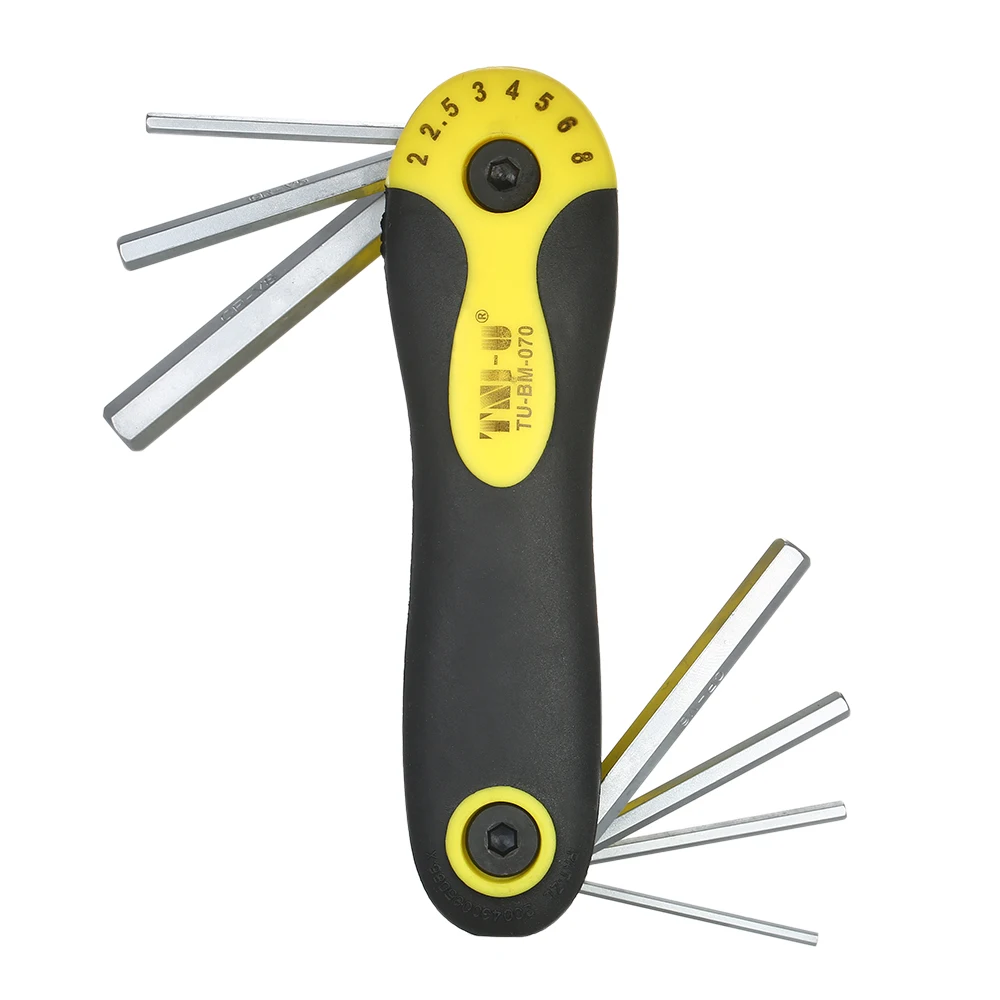 TNI U TU BM 070 7 шт складной шестигранный ключ Набор отверток комплект метрический 2 0/2