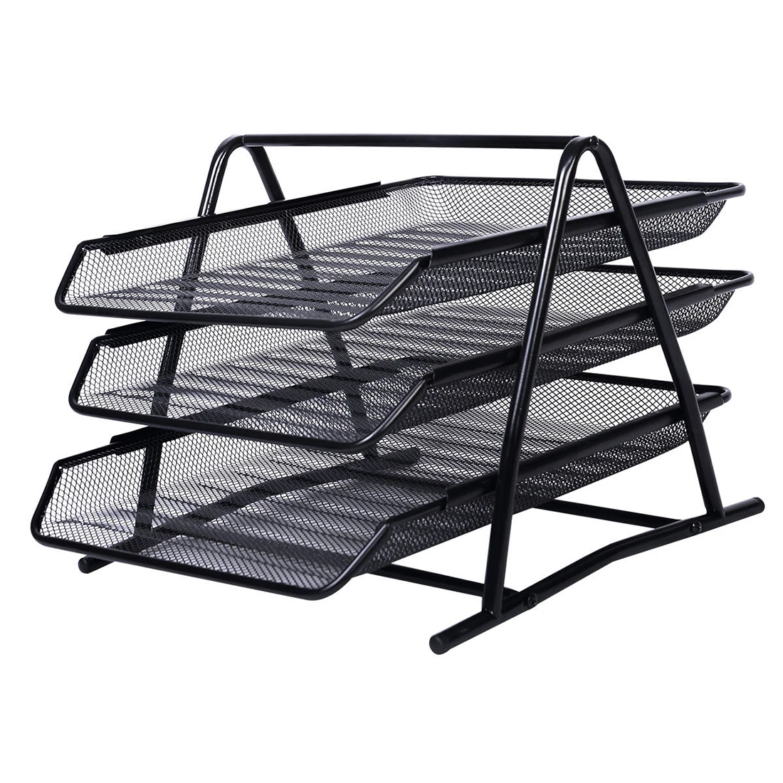Office Filing Trays Holder A4 Document Letter Paper Wire Mesh Storage