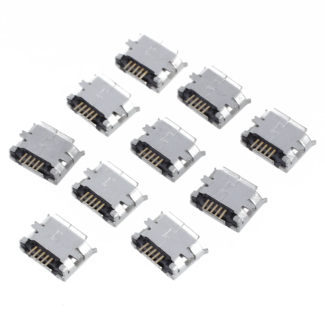 10 x Micro-USB разъем Jack PCB SMD крепление серебристого цвета | Обустройство дома