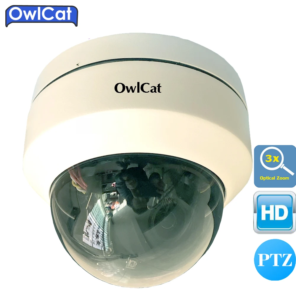 OwlCat SONY 1080 P Мини CMOS для внутреннего/наружного видеонаблюдения Купольная PTZ ip