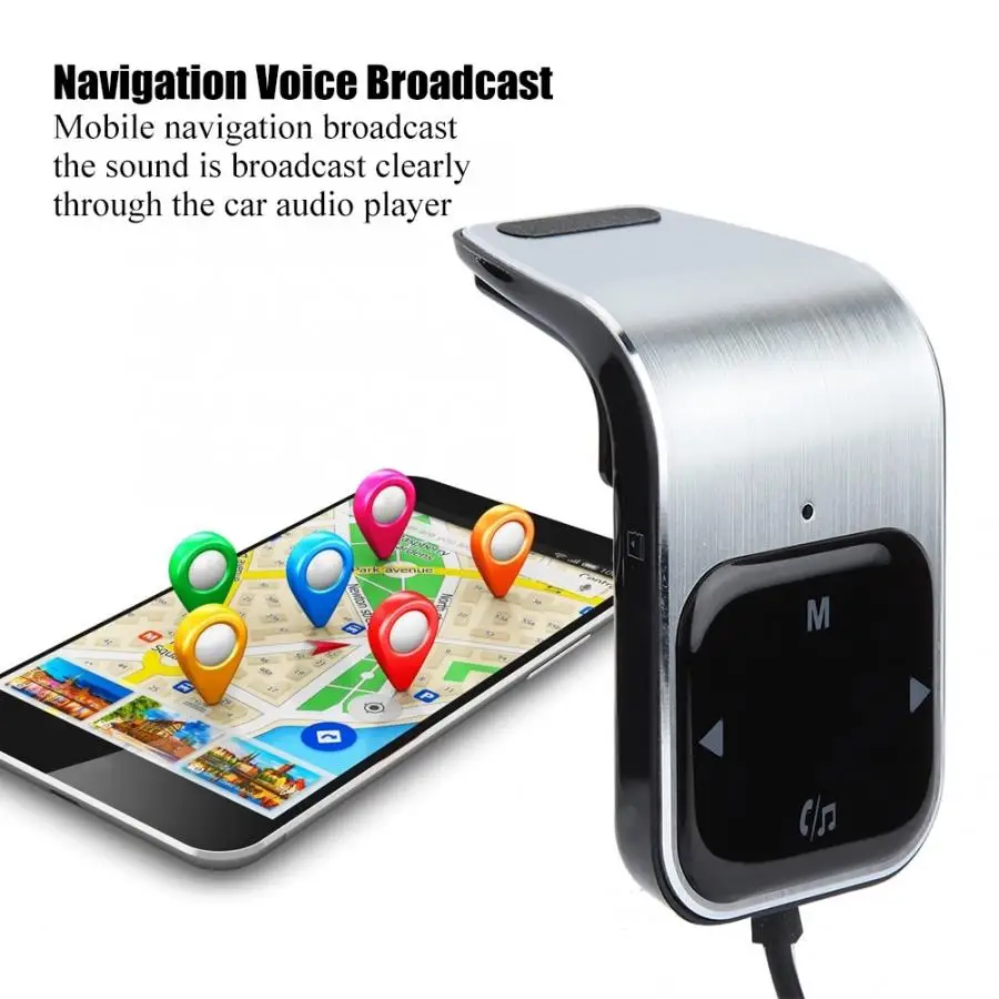 FM Transmitter Car MP3 Player BT Hands-free Speaking Dual USB Fast Charging FM Transmitter araba aksesuar Car Accessories NEW