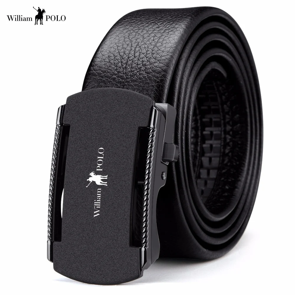 Fashion Man 2018 Automatic Buckle Luxury Brand Designer Belts Men Metal Genuine Leather Belt Jeans Male Strap