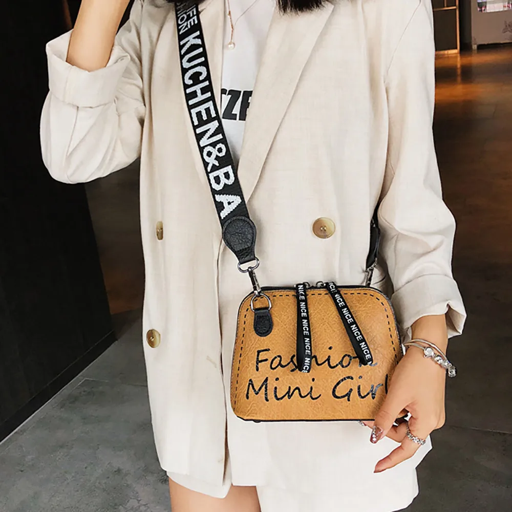 

Crossbody Bags For Women Cute Solid Shell Letter Women Messenger Bags