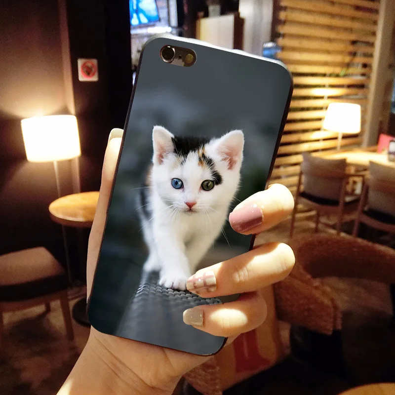 Чехол MaiYaCa для iPhone 8 забавный рисунок котенка мягкие Аксессуары телефонов чехол 7 6