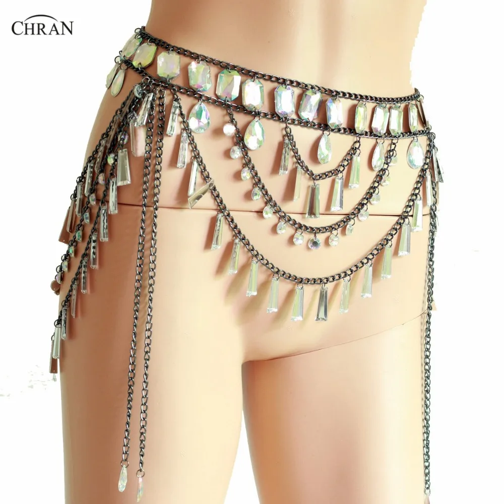 

Crystal Sexy Sparkly Beading Mini Skirts Women Summer Bikini Wear Hollow Gem Crystal Women Outfit Party Jewelry Club Accessories