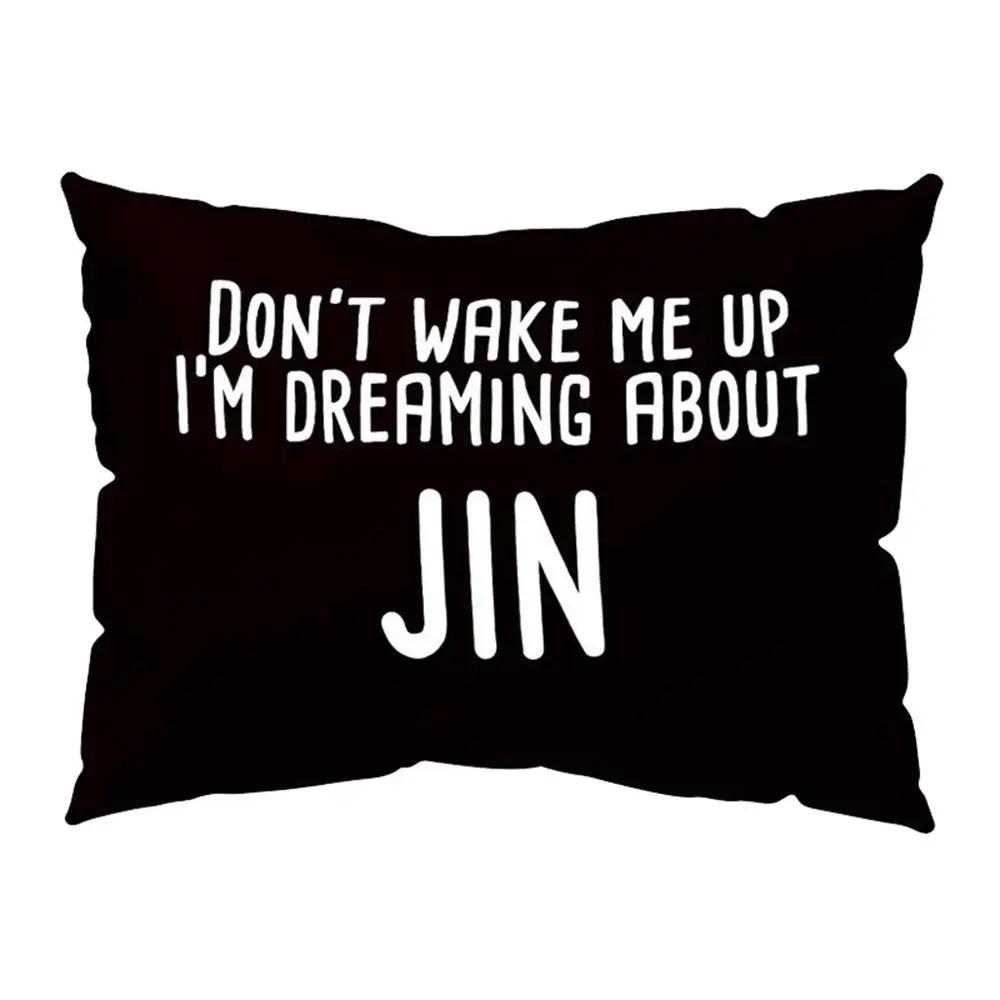 KPOP чехол для подушки DONT WAKE ME UP прямоугольное украшение для дома SUGA JIMIN V Jung Kook JIN J HOPE армейский чехол для подушки