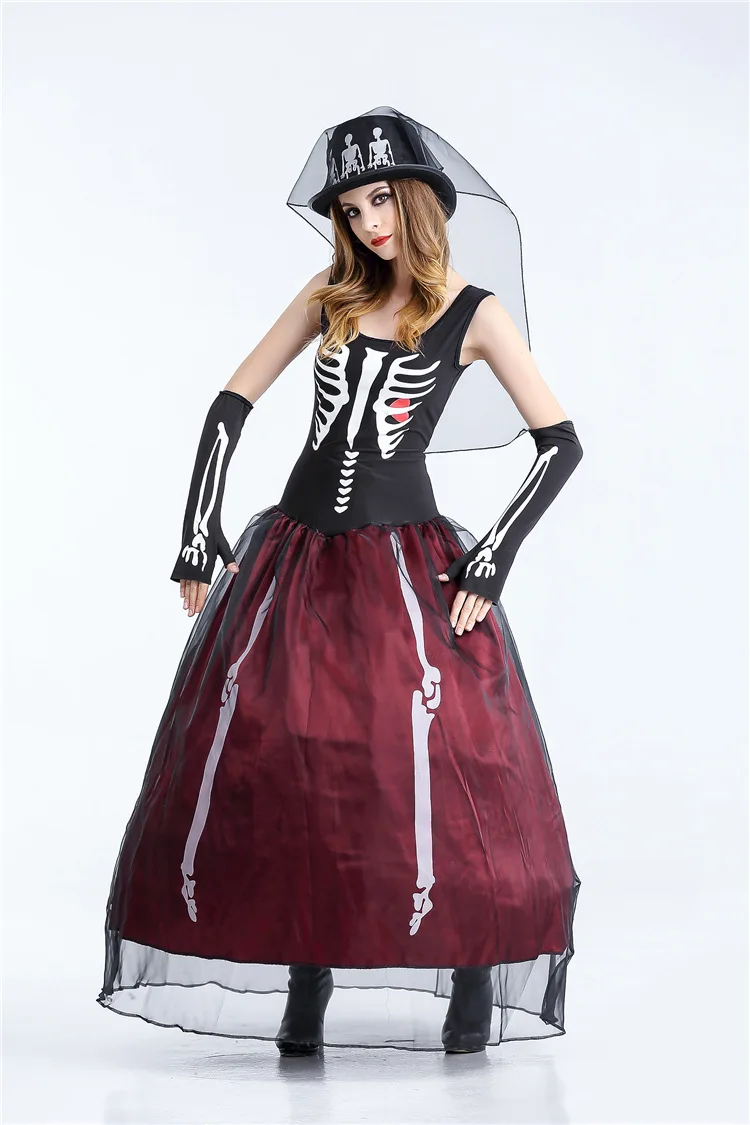 Vampire Costume Women Halloween Fancy Party Dress Carnival Sexy Cosplay