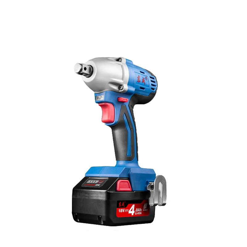 Dongcheng Rechargeable Electric Impact Wrench 18V Li-ion 0-2400r/min 4.0Ah 300N.m 2-Speed Car Tyre Wheel Wrench Cordless Drill Dongcheng Rechargeable Electric Impact Wrench 18V Li-ion 0-2400r/min 4.0Ah 300N.m 2-Speed Car Tyre Wheel Wrench Cordless Drill