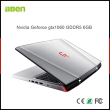 Ноутбук BBEN G16, Windows 10, Nvidia GeForce GTX1060, Intel Kabylake i7, 8 Гб ОЗУ, 128 Гб SSD, 1T HDD, WiFi, клавиатура с RGB подсветкой, 15,6 '', ips
