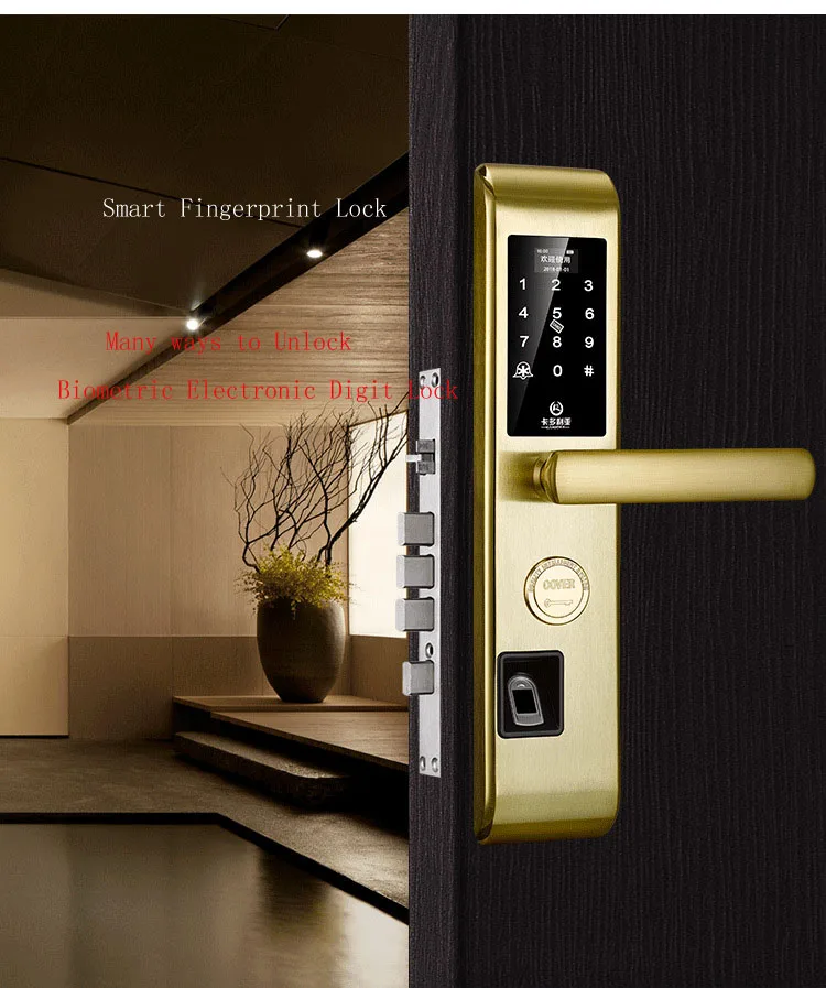  Fingerprint Lock Digital Door Lock Biometric electric lock Security door Smart Living Room Bedroom  - 33039516463