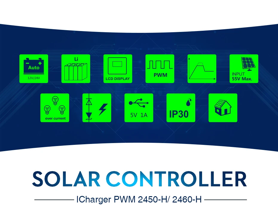 EASUN POWER Solar Controller Charge PWM 50A 60A LCD Voltage Regulator 12v 24v Solar Regulator Solar System Charger Controller_02