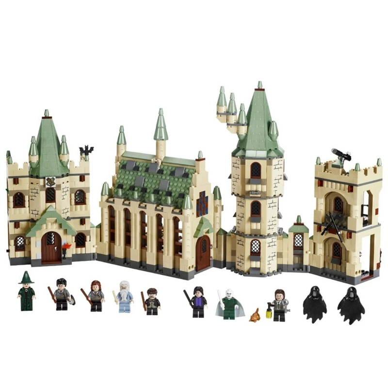 

16030 In Stock 1340pcs Movie Harri Potter Series The Hogwarts Castle Building Blocks child Toys Compatible With Legoings