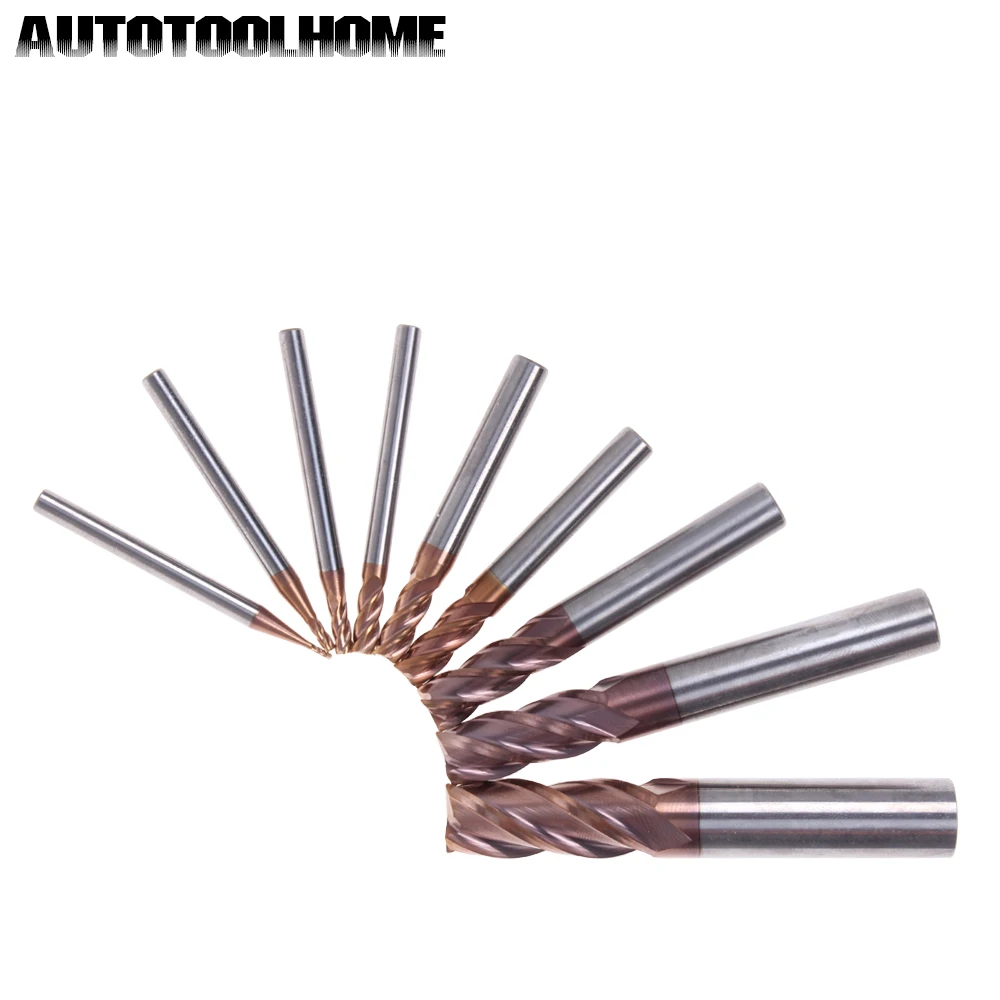 1PC 4 Blades 8 10 12mm Tungsten Steel Milling Cutter End Mill Bits