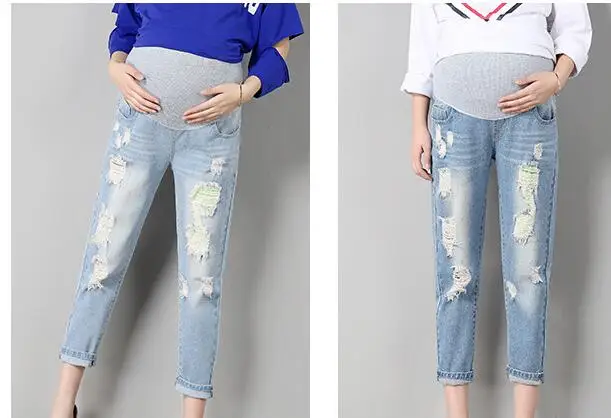 Леггинсы для беременных джинсы женская Мода Материнство Одежда для беременных Леггинсы для беременных для лета Весна