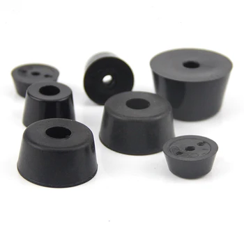 

10pcs diameter 10mm-17mm tapered rubber feet non-slip damping trapezoidal screw hole spacer gasket 4mm-9mm thickness