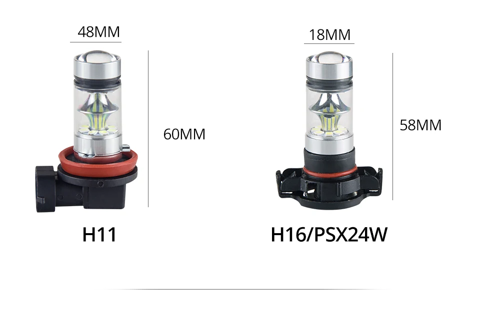 Aceersun LED H7 LED H8 H11 H10 F22 Fog light Car headlamp 1200LM DC12V 24V 2030SMD Chip CANBUS  Yellow light Car Modification (11)
