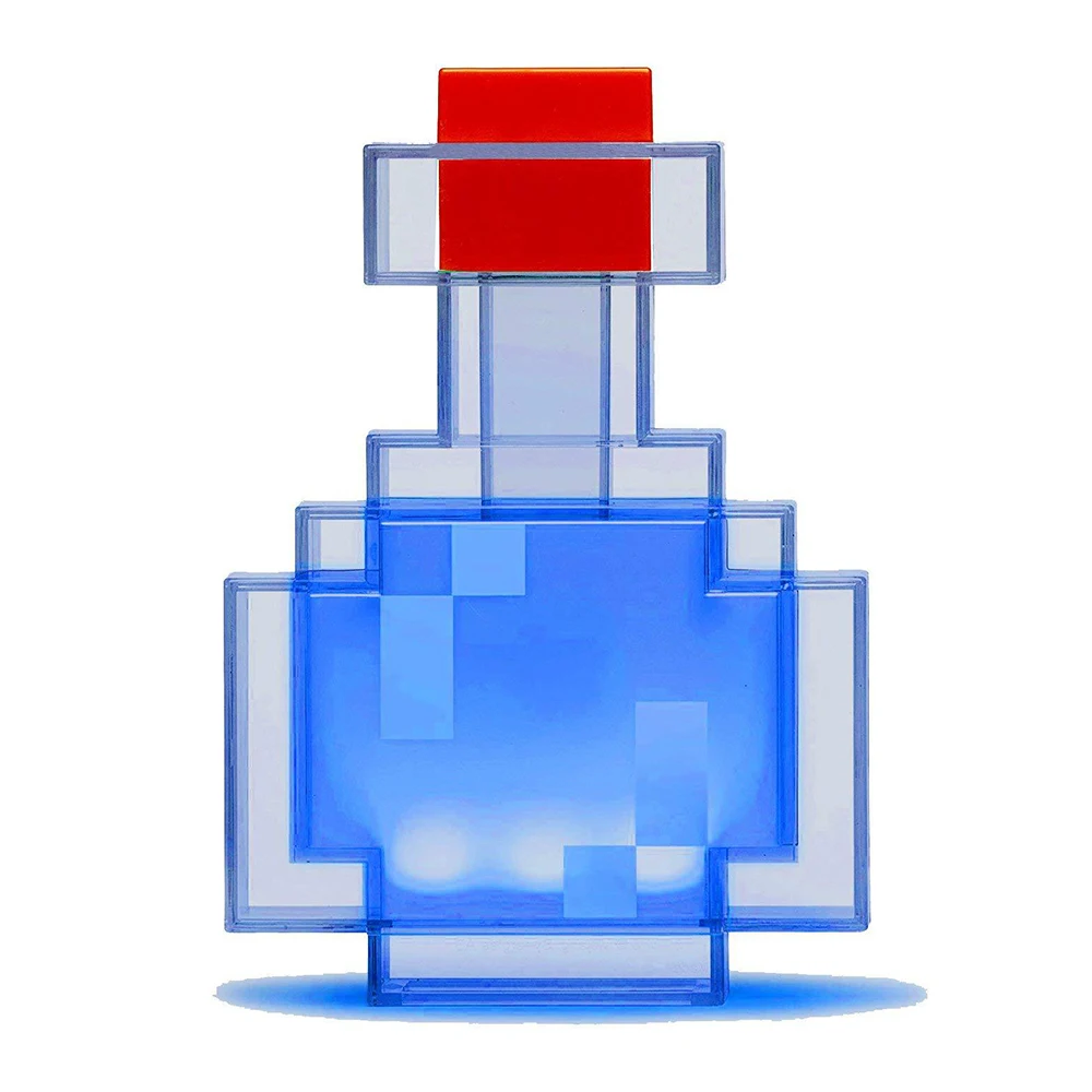 Minecrafted Цвет изменение зелье бутылка с 8 расцветок светодиодный светильник фестиваль подарок флакон Ночной светильник с регулируемой игровой периферический модель игрушка
