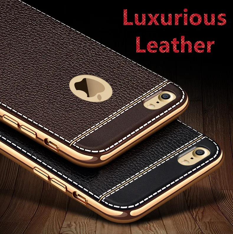 S&ampJ Phone 6 6s Plus Fashion Luxury Leather Cell Case for IPhone 7 8 7Plus 8Plus X |