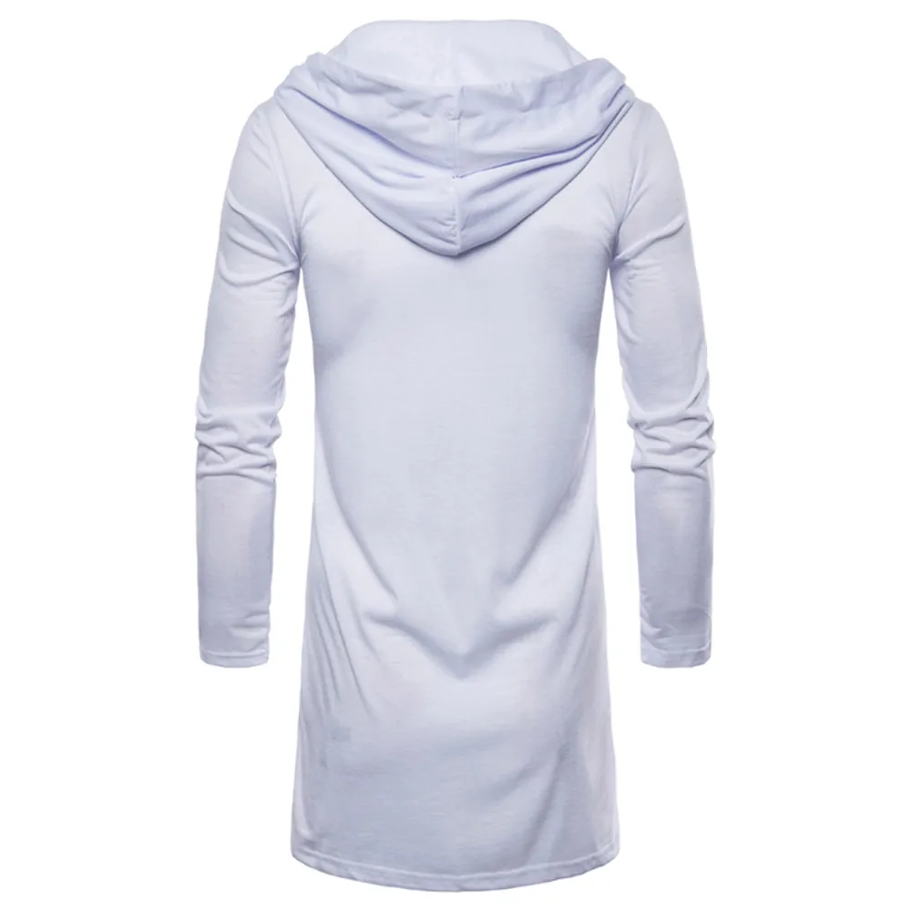 Свитер, мужской кардиган длинный camisa masculina мужской s Slim Fit с капюшоном вязаный свитер модный кардиган длинный плащ трикотажная куртка