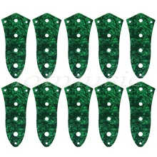 10 шт. зеленый жемчуг 4-отверстие управления пластины для джаз бас-гитара 3ply