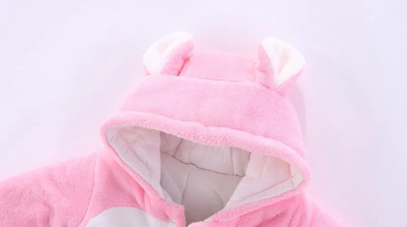 COOTELILI Winter Baby Rompers Baby Clothes Baby Winter Clothes Warm Fleece Velvet Clothing Infant Halloween Costume  (4)