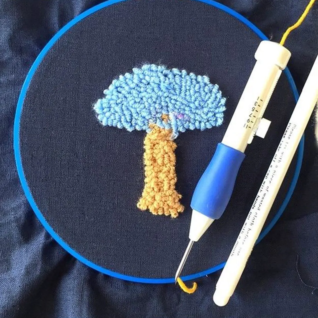 Инструменты для вышивки. Игла "punch needle". Ручка для ковровой вышивки. Набор для ковровой вышивки иглой. Ковровая игла для вышивания.